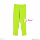  Quần Legging Dài Màu Trơn Cho Bé Gái (15kg - 35kg) 
