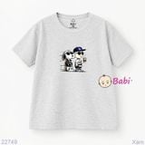  M5 Áo Thun Cotton Bé Trai Hình Cún và Bé (23-62kg) 