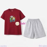  Bộ Thun Bé Trai Tay Ngắn Quần Ngắn M1 (23kg - 62kg) 