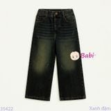  Quần Jeans Suông Dài Thêu Chữ Cho Mẹ Và Bé (28kg - 50kg) 