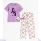  Bộ Tay Ngắn Quần Suông Dài Bé Gái Scooter (20-72kg) 