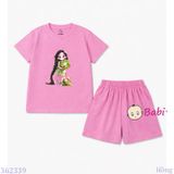  Bộ Bé Gái Tay Ngắn Quần Đùi Cỏ May Mắn  (20-57kg) 