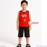  Bộ Bé Trai Sát Nách Quần Lửng In Chữ GAME (10-25kg) 