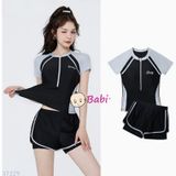  Bộ Bơi Tay Ngắn Quần Ngắn Cho Nữ In Chữ Daisy (35-65kg) 