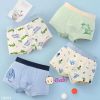  Set 4 Chip Đùi Cotton Bé Trai Họa Tiết Hình Thú (35-50kg) 