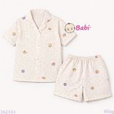  Bộ Pijama Tay Ngắn Quần Đùi Họa Tiết M3 (25-58kg) 