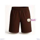  Quần Short Lửng Trẻ Em Màu Trơn Size Cồ (60-70kg) 