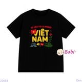  Áo Thun Gia Đình Chữ Tự Hào Tôi Là Người Việt Nam (26-72kg) 