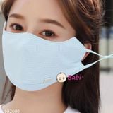  Khẩu Trang Chống Nắng Nữ Vải Thun Thông Hơi 