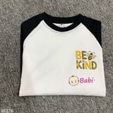  Áo Tay Dài Raplang Bé Trai, Gái Teen Be Kind (30-65kg) 