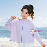  Áo Khoác Chông Nắng Cánh Dơi Bé Gái Hình Gấu (25-40kg) 