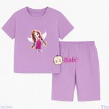  Bộ Bé Gái Tay Ngắn Quần Lửng Bé Tóc Bím M2(20-55kg) 