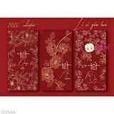 Set 60 Bao Lì Xì Gấm Hoa 