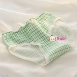  Set 6 Chip Tam Giác Cho Bé Gái Họa Tiết Bi Xanh (40-55kg) 