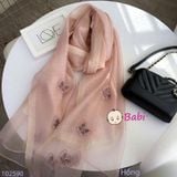  KHĂN HỌA TIẾT COTTON LANH LỤA SANG CHẢNH 