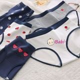  H12 Quần Lót Cotton Set 5c Cho Mẹ Và Bé Gái (35-50kg) 