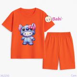  Bộ Bé Gái Quần Lửng In Hình Mèo Dễ Thương (23-56kg) 