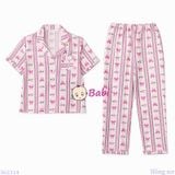  Bộ Pijama Tay Ngắn Quần Dài Nhiều Họa Tiết M6 (25-58kg) 