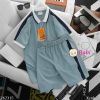  M2 Set Bộ Trai Áo Cổ Trụ P.o.l.o Quần Đùi (48-75kg) 