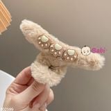  KẸP GẤP TÓC HỌA TIẾT CHÂN GẤU DỄ THƯƠNG 