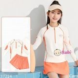  Bộ Đồ Bơi Bé Gái Tay Dài Quần Ngắn SELF-LOVE 