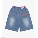  Quần Short Jeans Bé Gái Túi Thêu Sọc M3 (26-45kg) 
