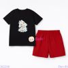  Bộ Bé Gái Tay Ngắn Quần Đùi Hình Bé Và Cún (24-52kg) 