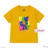  (H3) Áo Thun Bé Gái Cotton In Chữ Good Day Mặc Mát Mùa Hè (33-70Kg) 