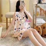  Bộ Tole Lanh Mùa Hè Mặc Mát Mẹ Bé (fz 45-57kg) 