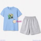  Bộ Thun Bé Trai Tay Ngắn Quần Ngắn M1 (23kg - 62kg) 