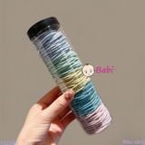  Ống 100 Cột Tóc Nhiều Màu Xinh Xắn 