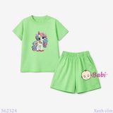  Bộ Bé Gái Tay Ngắn Quần Đùi Hình P.o.n.y (20-55kg) 