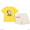  Bộ Bé Gái Tay Ngắn Quần Đùi Hình Bé Và Hoa (24-52kg) 