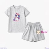  Bộ Bé Gái Tay Ngắn Quần Đùi Hình P.o.n.y (20-55kg) 
