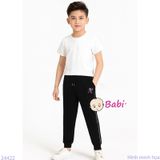  Quần Jogger Trẻ Em  Hình STITCH Áo Đỏ Có Viền (23kg - 65kg) 