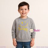  Áo Thun Tay Dài Form Rộng Hình Mặt Cười (17kg - 75kg) 