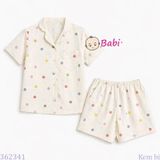  Bộ Pijama Tay Ngắn Quần Đùi NHiều Họa Tiết M1 (25-58kg) 
