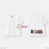  M2 Áo Thun Cotton Bé Trai In Gấu Sau Áo (23-62kg) 