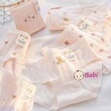  Set 6 Chip Cotton Bé Gái Họa Tiết Xinh Xắn (35-52kg) 