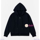  Áo Khoác Chất Cotton 2 Da Trẻ Em Màu Trơn Đơn Giản (17kg - 75kg) 