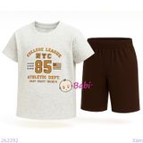  Bộ Thun Bé Trai Tay Ngắn Quần Lửng In Số 85 (23kg - 60kg) 