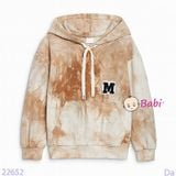  Áo Thun Hoodie Tay Dài Màu Loang  Sành Điệu (17kg - 50kg) 