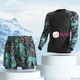  BỘ BƠI WARRIOR NAM TAY DÀI SIZE ĐẠI (50-80kg) 