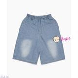  Quần Short Jeans Bé Gái Túi Thêu Hoa M4 (23-40kg) 