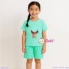 Bộ Bé Gái Quần Lửng In Họa Tiết Đẹp H1 (23-56kg)