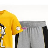  Bộ Tay Ngắn Quần Lửng In Chữ Rock (48-60kg) 