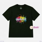  (H3)Áo Thun Cotton Tay Ngắn Bé Trai Rob.lox (35-70kg) 