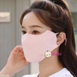  Khẩu Trang Chống Nắng Nữ Vải Thun Thông Hơi 