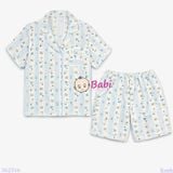  Bộ Pijama Tay Ngắn Quần Đùi Gấu M8 (25-58kg) 
