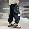  Quần Jeans Trẻ Em  Màu Trơn Túi Hộp (30kg - 47kg) 